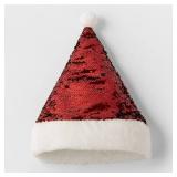 Reversible Sequin Santa Hat Red/Green - Wondershop
