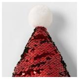 Reversible Sequin Santa Hat Red/Green - Wondershop