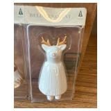 2 pack of porcelain bell ornaments