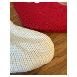 4 pack!!!! Wondershop Red Knit Stocking Monogram U and Q, 19"