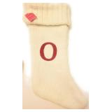 4-pack!! Wondershop Christmas Monogram Stocking Letter Q, 19" White
