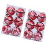 12Pcs Shatterproof Christmas Baubles for Tree Decoration
