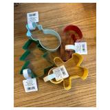 7 pack Christmas holiday cookie cutters