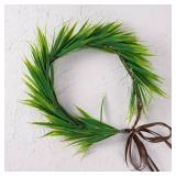 Hawaiian Leaf Lei Crown Headband - Tropical Green Leaves Headpiece