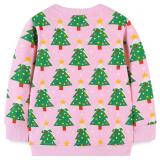 Toddler Girl Cotton Crewneck Christmas Sweatshirt Outfit