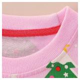Toddler Girl Cotton Crewneck Christmas Sweatshirt Outfit