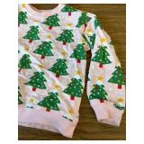 Toddler Girl Cotton Crewneck Christmas Sweatshirt Outfit