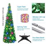 MACTING 5FT Pop Up Christmas Tree with 50 LED Lights