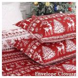 King Christmas Duvet Cover Reindeer Holiday Bedding