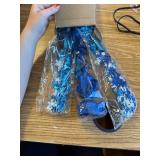 Ceenna 3 Pcs Blue Metallic Foil Spray Table Centerpieces