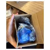 Ceenna 3 Pcs Blue Metallic Foil Spray Table Centerpieces