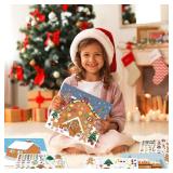 VABAMNA Kids Christmas Favor - 30 Sheets DIY Gingerbread Stickers