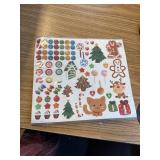 VABAMNA Kids Christmas Favor - 30 Sheets DIY Gingerbread Stickers