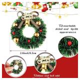 30 Pieces Mini Christmas Wreaths 1:12 Dollhouse Accessories