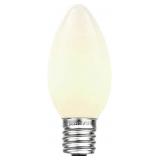 25 Foot C9 White Ceramic String Light Set - Green Wire