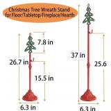 Adjustable Metal Christmas Wreath Stand for Tabletop Display
