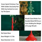 Adjustable Metal Christmas Wreath Stand for Tabletop Display