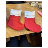 ANVAVO 16 Pack Christmas Red Felt Stockings 18 Inches