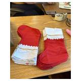 ANVAVO 16 Pack Christmas Red Felt Stockings 18 Inches