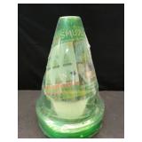 24 Pieces Garden Cloches for Plants, Multifunctional Plant Cover Plant Protectors Transparent Bell Jar Cloches Protection Plants from Birds, Slugs, Frost, Freeze Weather, 7.8" D x 9.4" H, Green