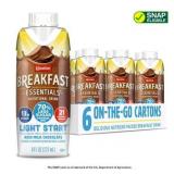 CARNATION BREAKFAST ESSENTIALS RICH MILK CHOCOLATE COMPLETE NUTRITIONAL DRINK, 6-8FL OZ CARTONS