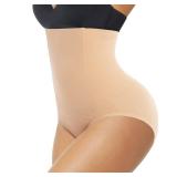 Tummy Control Shapewear Panties for Women High Waisted Body Shaper Slimming Shapewear Underwear Girdle Panty(Beige, medium Compression,Large)