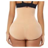 Tummy Control Shapewear Panties for Women High Waisted Body Shaper Slimming Shapewear Underwear Girdle Panty(Beige, medium Compression,Large)