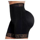 SHAPELLX Shapewear Shorts Tummy Control Butt Lifter Shape Wear Hip Enhancer Shapewear Panties for Women BBL Shorts (Black,XX-Large)
