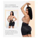 SHAPELLX Shapewear Shorts Tummy Control Butt Lifter Shape Wear Hip Enhancer Shapewear Panties for Women BBL Shorts (Black,XX-Large)
