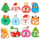 12pcs Christmas Slow Rising Toys Christmas Squishy Toys for Christmas Stocking Stuffers Party Favor Gifts