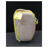 6 Cans/4.5qt Soft Sided Cooler - Sun Squad Beige/Yellow: Compact Recycled Polyester