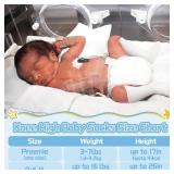 Mepase 10 Pairs Long Preemie Socks Premature Newborn Baby Knee Cotton Socks for Girls Boys Infant Toddler