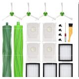 Replacement Parts for iRobot Roomba (2 Rubber Brush, 4 Filter,4 Brush,4 Dirt Disposal Bags)