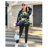Tomolant Girls Clothes Size 9/10, Kids Clothes for Girls Fashion Tie Dye Sweatshirt Pullover Tops and Leggings Sweatpants 2 Piece Fall Outfits Winter Outfits Set