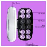 Conair Hot Rollers for Long, Medium & Short Hair, 12 Ceramic Flocked 1Â½-Inch and 1Â¾-Inch Heated Hair Rollers with Clips, Hot Curlers for Women, Volume & Curls