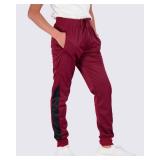 Real Essentials 3 Pack: Boys Joggers with Pockets Boys Sweatpants Athletic Jogger Pants for Kids,M (10/12)