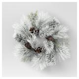 Christmas Heavy Flocked Mini Wreath Wreaths - Room Essentials