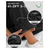 ATHMILE Womens 2025 Fall Fleece Lined Plus Size Sweatpants Baggy Open Bottom Lounge Heated Pants Athletic Joggers Black Size- Small