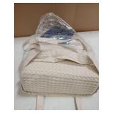 Bedsure Cotton Duvet Cover Queen - 100% Cotton Waffle Weave Linen Color Duvet Cover Queen Size, GentleSoft and Breathable Bedding Set for All Season, 3 Pieces, 90"x90"