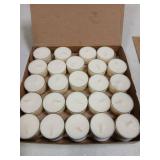 Soy Tealight Candles 50 Pack, 6 Hours Long Burning Tealights Candles Bulk, Natural Soy Wax Tea Light Candle Paraffin-Free, Unscented Small Tea Candle for Emergency,Dinner