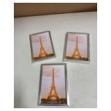 Upsimples 4x6 Picture Frame Set of 3, Made of High Definition Glass for 4 x 6, Wall and Tabletop Display Thin Border Photo Frames for Home Decor, Silver