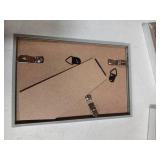 Upsimples 4x6 Picture Frame Set of 3, Made of High Definition Glass for 4 x 6, Wall and Tabletop Display Thin Border Photo Frames for Home Decor, Silver