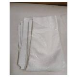 ShinyBeauty Sequin Curtains 2 Panels White 2FTx8FT Sequin Photo Backdrop White Sequin Backdrop Curtain Pack of 2-1011E