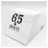 SharkBliss 65th Birthday Cocktail Napkins, 100 Pack 65 And Fabulous Birthday Party Disposable Beverage Bar Paper Cocktail Napkins For His Her 65 Birthday 2-Ply, 5x5" (65 And Fabulous)