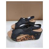 Spr & Joy Animal Print Sandals Size 7