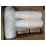 Dailylife 12oz Disposable Coffee Cups with Lids Set 100 Each Cups Lids Sleeves