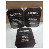 Inspirational Wall Art 3pcs 12x16in