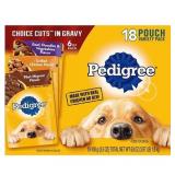 Pedigree Choice Cuts in Gravy Chicken, Vegetable, Steak, and Beef Flavor Variety Pack Pouch Wet Dog Food - 3.5oz/18ct