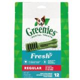 Greenies Regular Chewy Dental Dog Treats Fresh Spearmint - 12oz/12ct