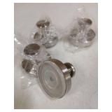 Suction Cup Hooks 4pk Silver